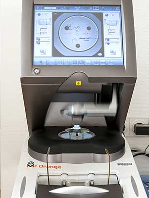 Wave-Analyzer, Passgenauer Brillenschliff